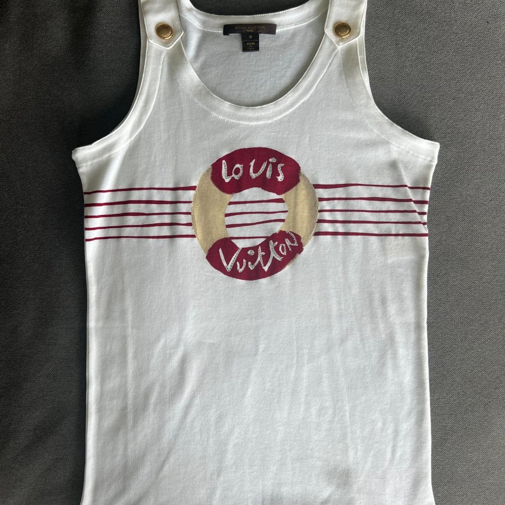 Louis Vuitton Life Saver logo women's tank - never worn